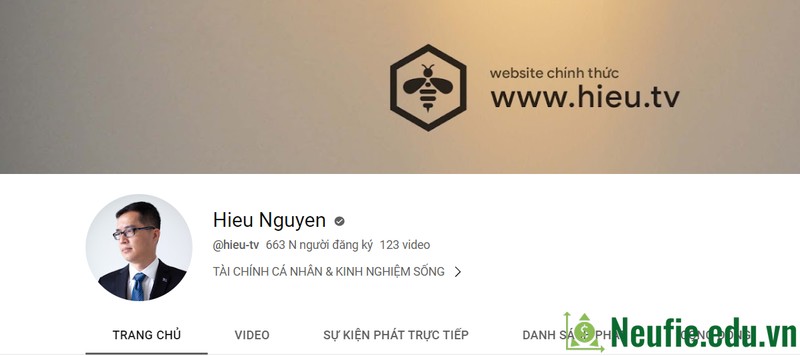 Hieu Nguyen là kênh Youtube về đầu tư đáng để học hỏi