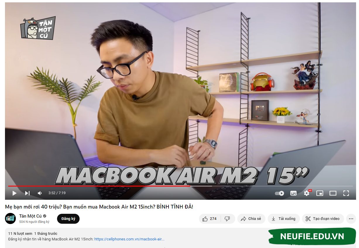 Review đồ công nghệ và gắn link mua tiếp thị