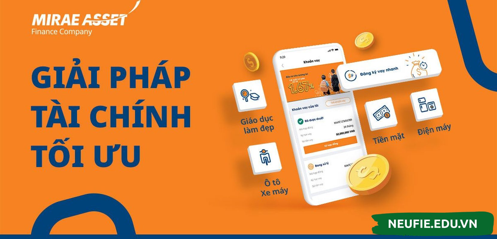 Một số quỹ được phát hành bởi Mirae Asset đang phát hành: MAFM VN30 ETF (Quỹ hoán đổi danh mục), MAGEF (Quỹ mở cổ phiếu),...